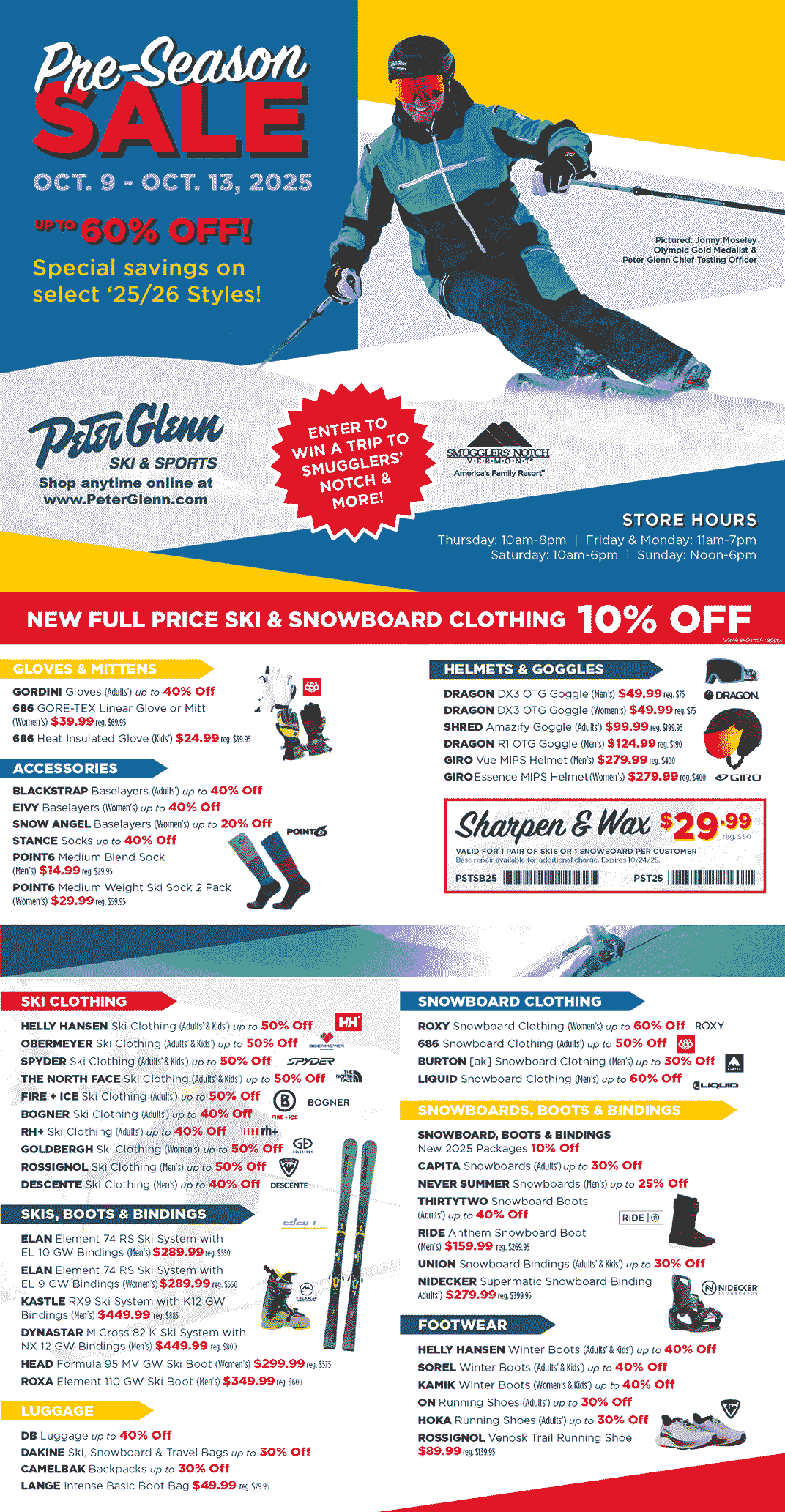 Sandy Springs Pre-Season Sale, OCT. 2 - OCT. 7, 2024