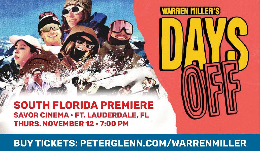 Warren Miller ski film event at Peter Glenn