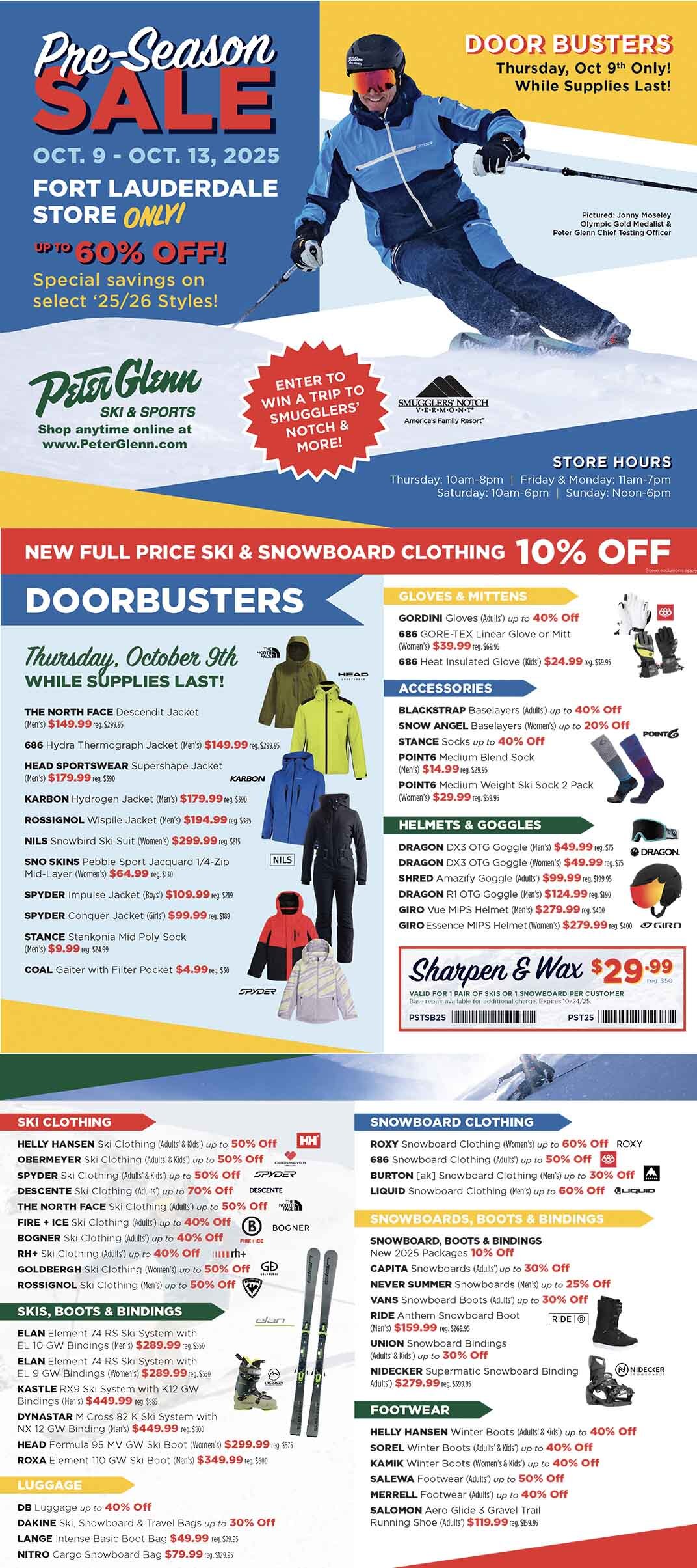 Fort Lauderdale Pre-Season Sale, OCT. 9 - OCT. 13, 2025