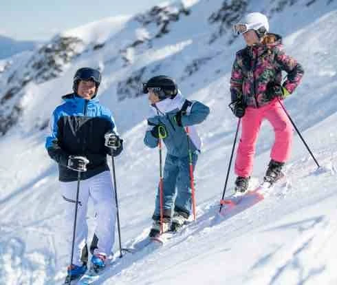 Obermeyer: Charger Jacket + Force Suspender Pant (Men’s); Mach 17 Jacket + Parker Pant (Boys’); Arianna Jacket + Cloud Nine Pant (Girls’)