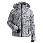 コート BLANCHA FW25 25018302LEOPARD (25018 302LEOPARD) Zapaka Men Faux Fur Coat White Black Leopard Print Mid
