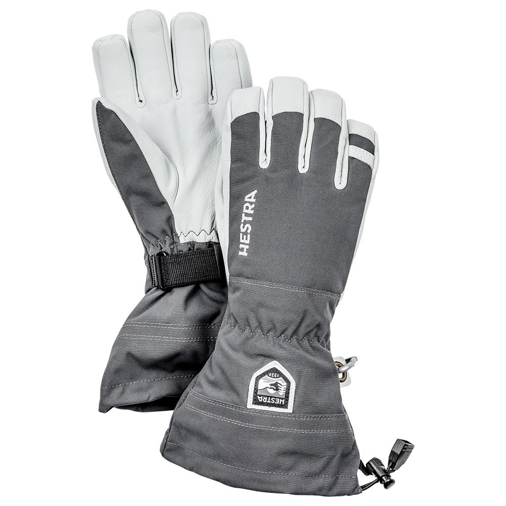 Hestra(ヘストラ) Army Leather Heli Glove Army Leather Heli Ski - Grey | Hestra Gloves