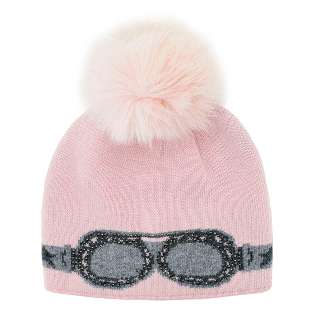 Peter Glenn Goggles Hat with Real Fur Pom(Women display picture 2