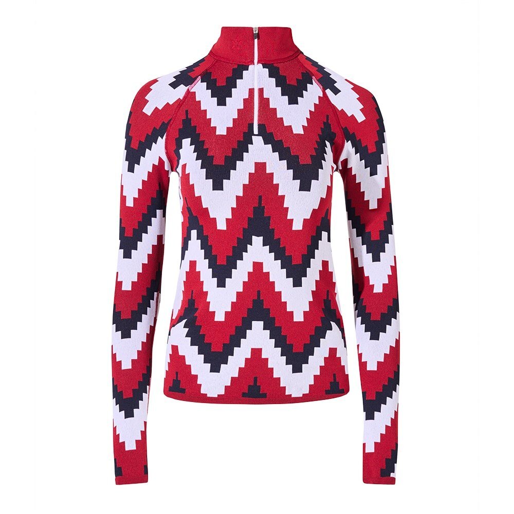 PERFECT MOMENT スキーウェアS Perfect Moment Jaquard 1/4-Zip Baselayer Top (Women's) - Peter