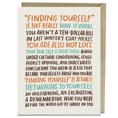 Emily McDowell Finding Yourself Card