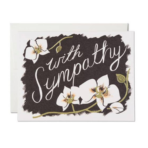 Sympathy orchids card by Red Cap Cards