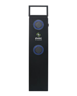 7.4kW Dual Socket Pedestal EV Charger, Type 1 & Type 2, Single Phase, Untethered - EDP01