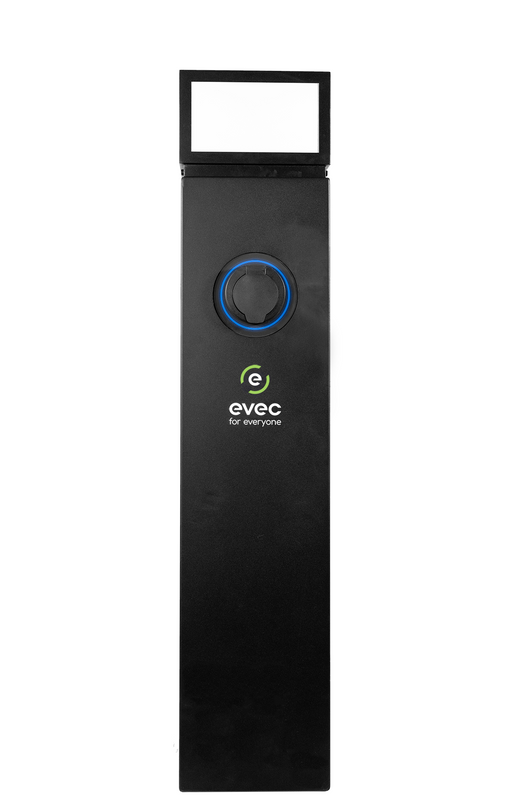 22kW Single Socket Pedestal EV Charger
