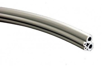 Feet of Straight Standard 4-Hole Foot Control Polyurethane Tubing (Gray)