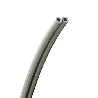 Feet of Straight Standard Polyurethane 2-Hole Foot Control Tubing (Gray)