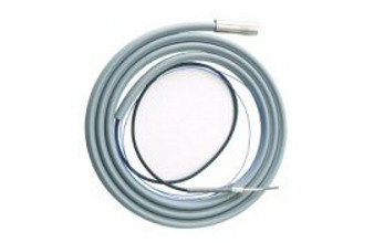 Gray - 12' Tubing / 14' Bundle - Straight Asepsis Tubing w/ Ground Wire for Touch System