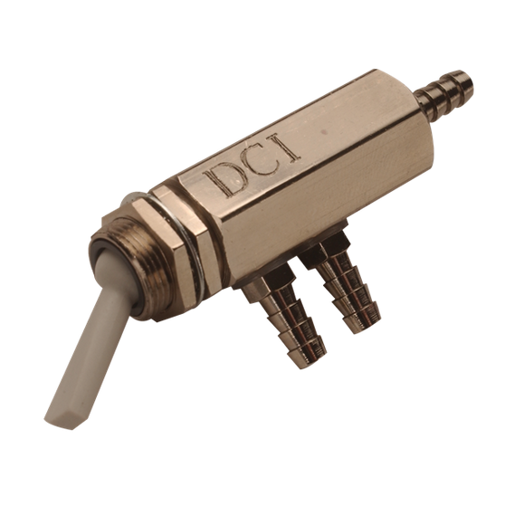 DCI Cartridge Valve, Routing, Toggle (Gray), On/Off  (1/8" Barb for 1/4" O.D. Tubing)