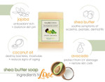 Nourish Natural Shea Butter Bar Soap Ingredients