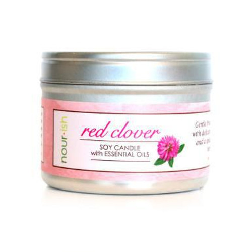 Red clover soy travel candle