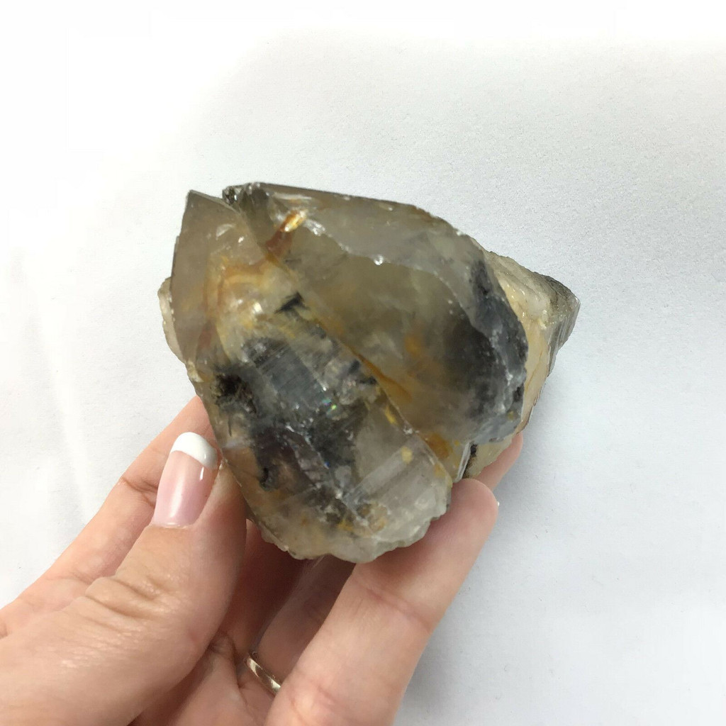 Very Rare Actinolite Included Clear Quartz 181106-87mm Shighan Gilsit Pakistan