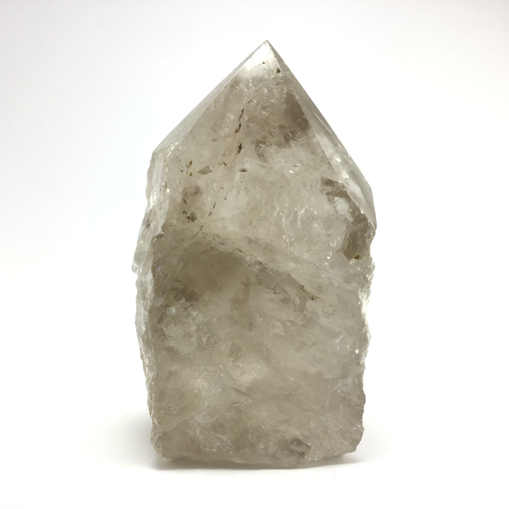 MeldedMind Smoky Quartz Point Tower 4.37in 17.8oz Crystal Rainbow Display 233