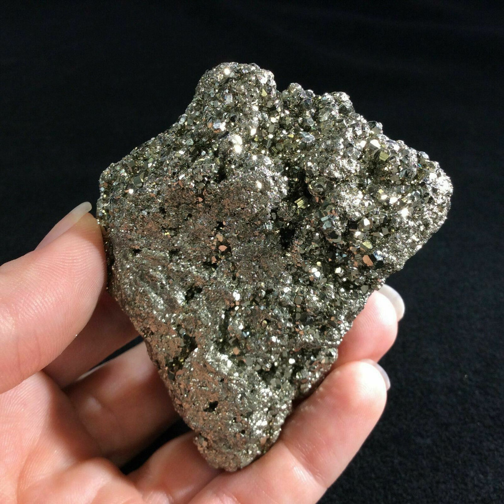 XL Natural Rough Pyrite Specimen 7oz 151107 Fools Gold Ore Mineral