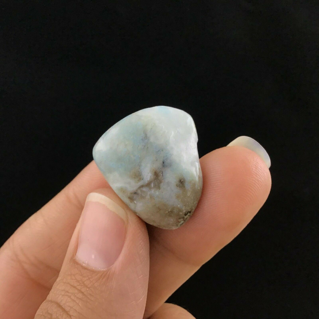 Tumbled Larimar Specimen 24mm 9g 1903-287 Pectolite Stone Crystal Metaphysical