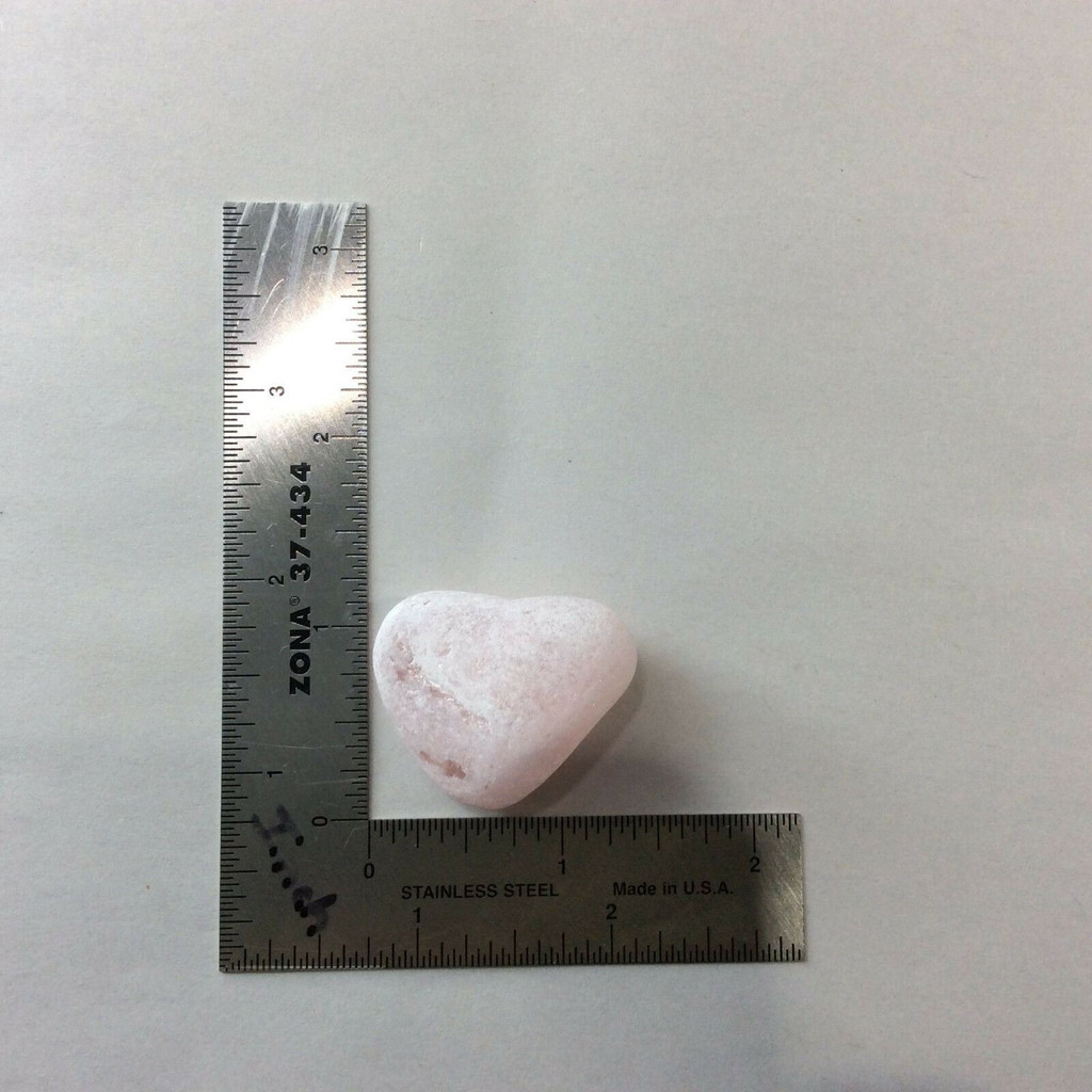 MeldedMind Rose Quartz Window Stone 1.50in Natural Pink Crystal Brazil 170578