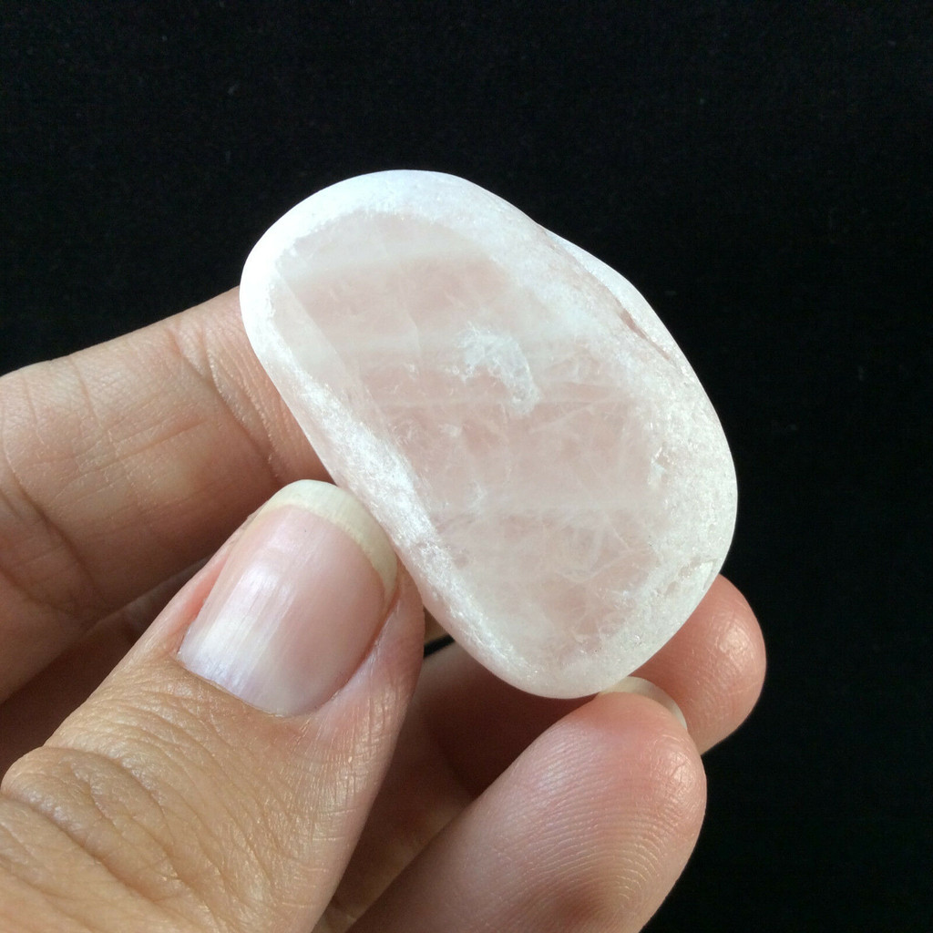 MeldedMind Rose Quartz Window Stone 1.50in Natural Pink Crystal Brazil 170573