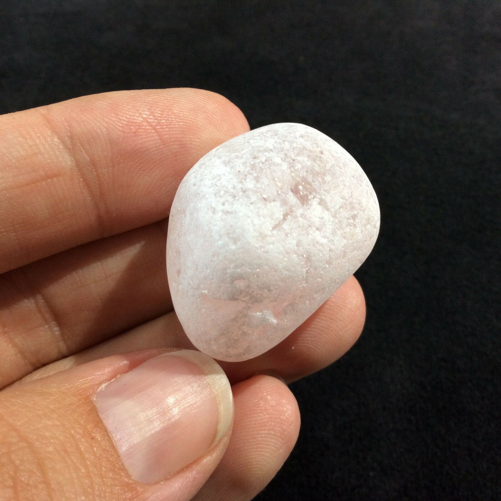 MeldedMind Rose Quartz Window Stone 1.25in Natural Pink Crystal Brazil 170576