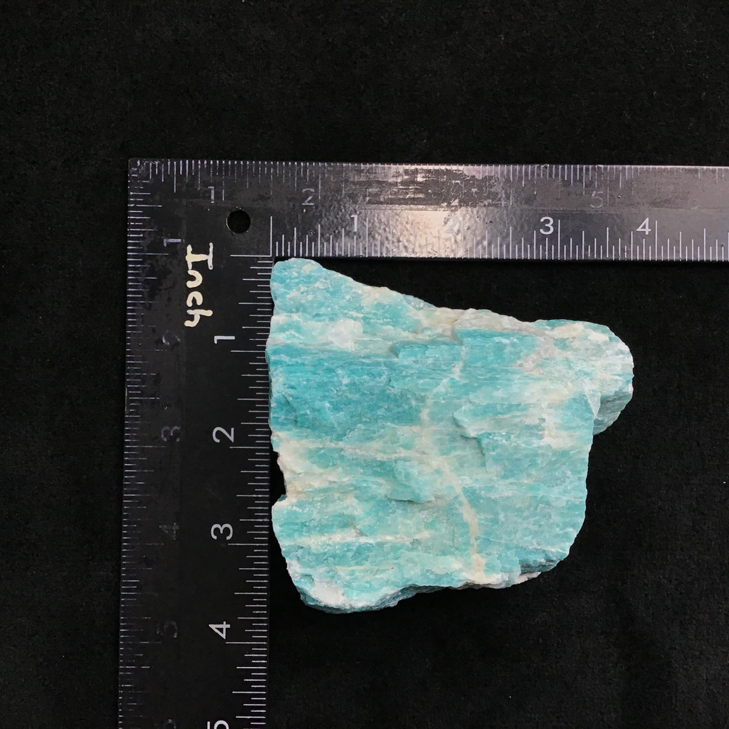 MeldedMind Amazonite Rough Specimen 3.57in Natural Blue Crystal Stone 278