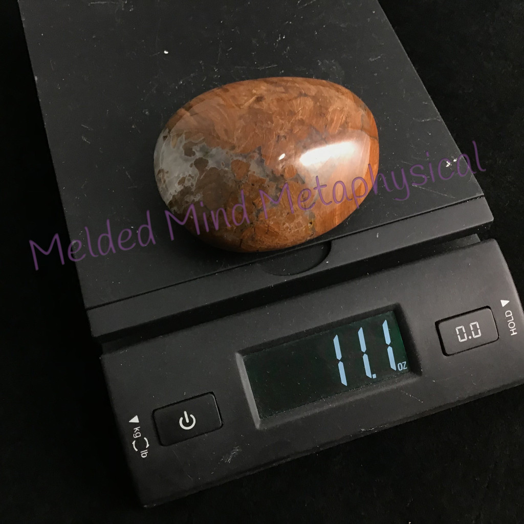 Natural Red Brecciated Jasper Jumbo Massage Stone  MMM1904-086