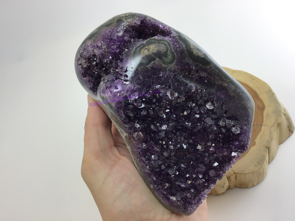 MeldedMind Natural Dark Amethyst Cluster 125mm 2 lb 4 oz MMM2007-187 Geode Cryst