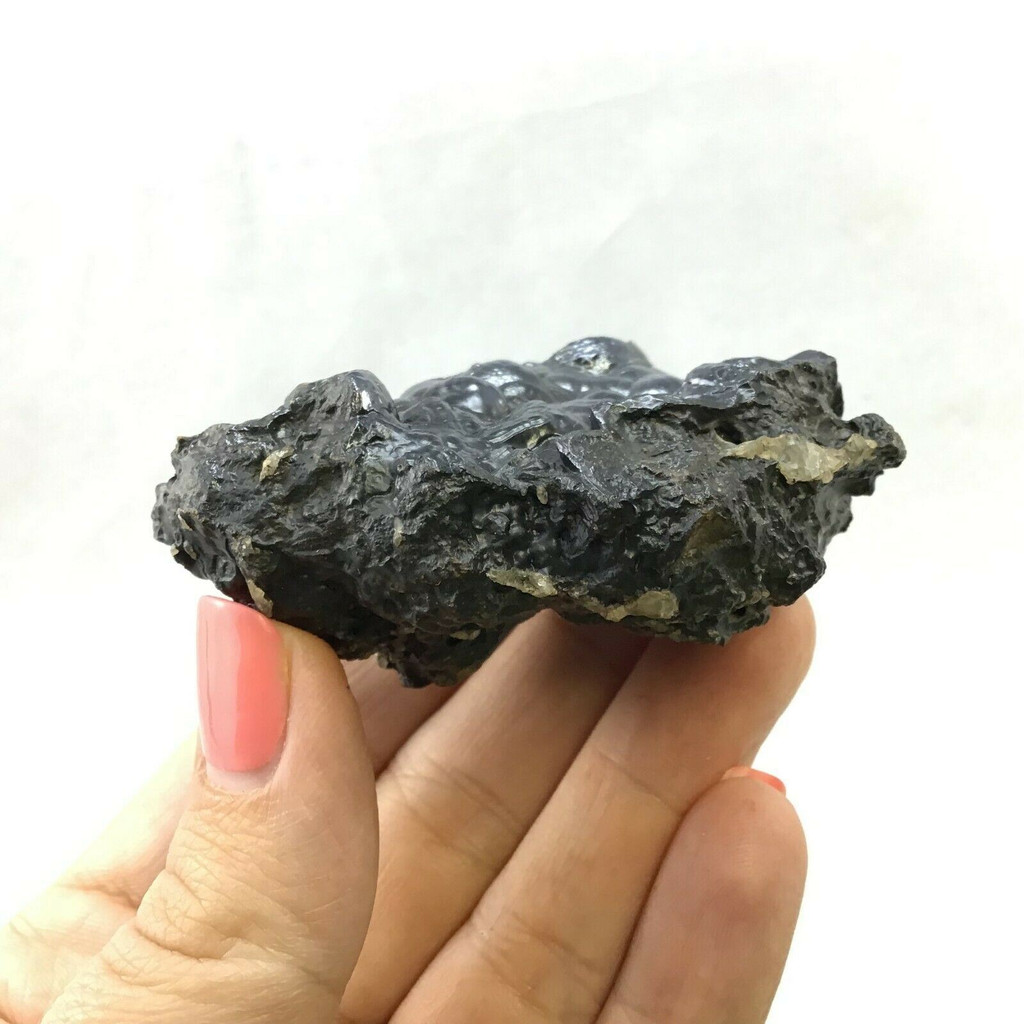 Botryoidal Hematite Specimen 172g 1902-107 Taouz Morocco Mineral Black