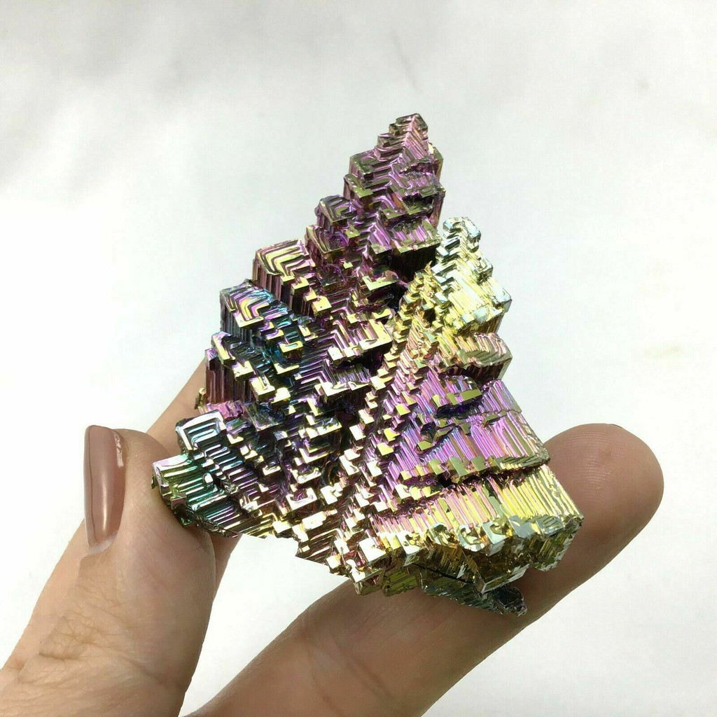 MeldedMind Bismuth Specimen 2.74in Rainbow Metal Crystal Germany 1902-296