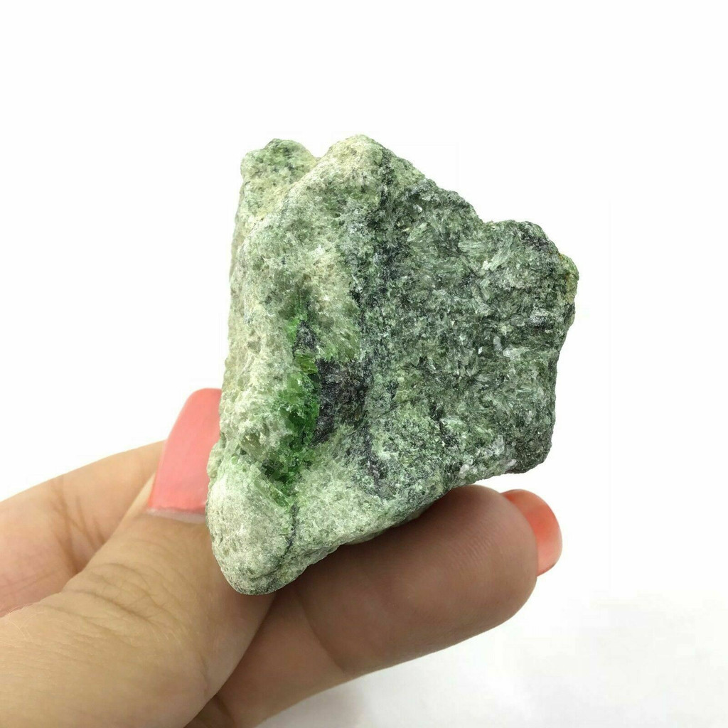 Green Chrome Diopside Specimen 180644 78g Positive Acceptance Crystal Rough