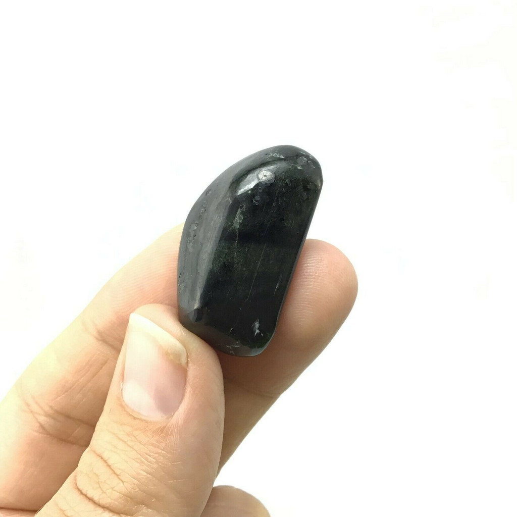 Natural Green Black Chrome Diopside 16g 33mm 1903-098 Crystal Mineral Stone 