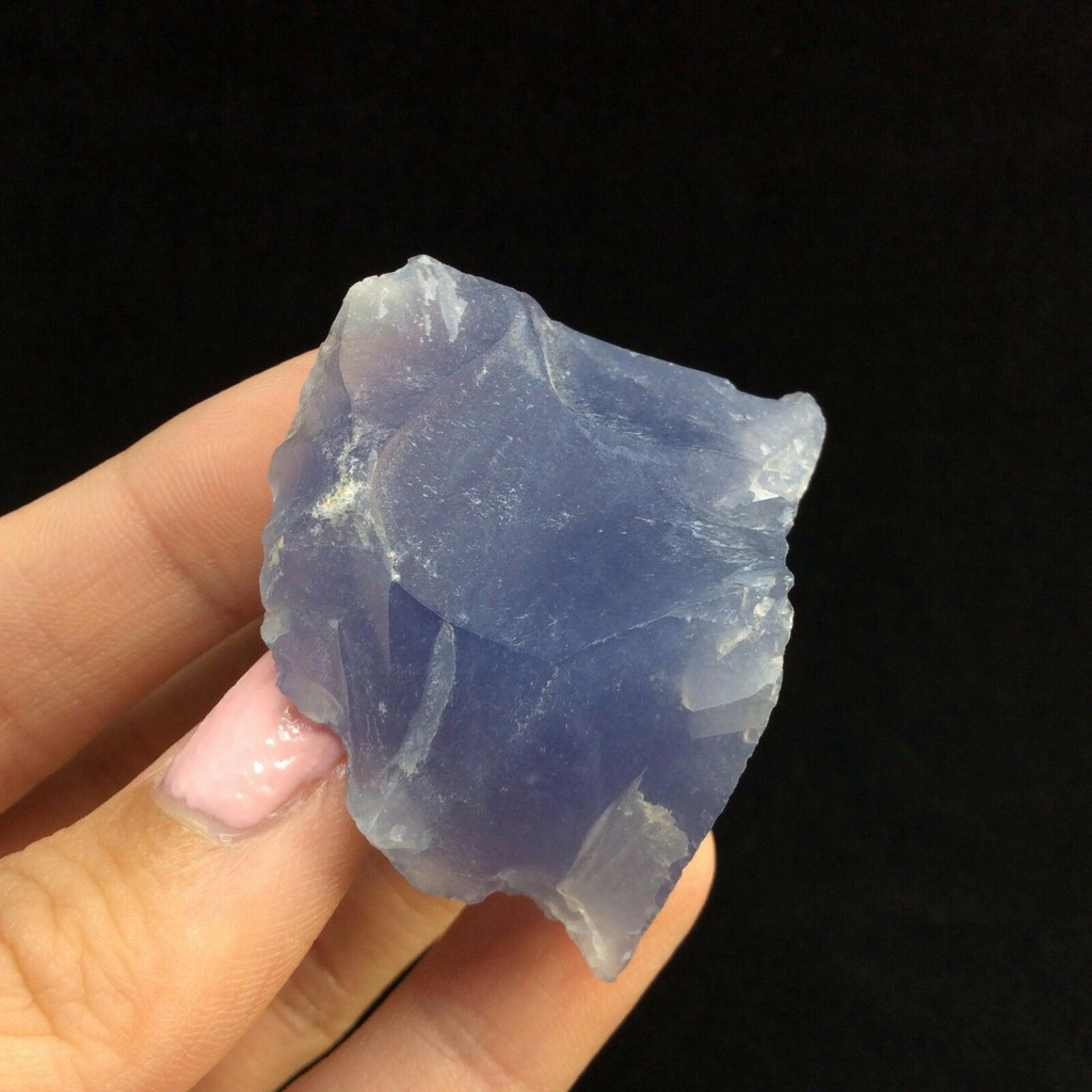 MeldedMind Blue Chalcedony Specimen 1.75in Natural Blue Crystal Altar 170426