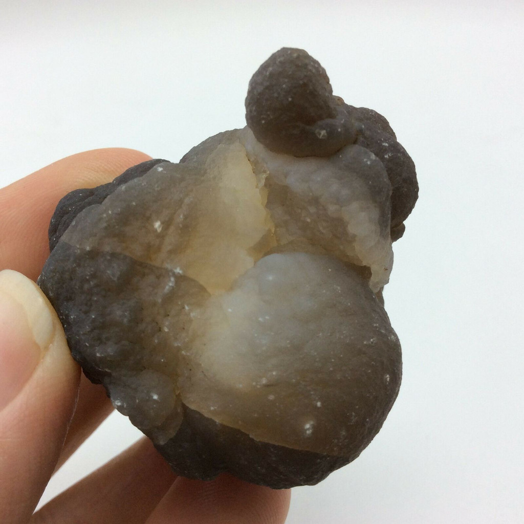 MeldedMind Chalcedony Nodule Morocco 1.84in Natural Dark Grey Crystal 170624