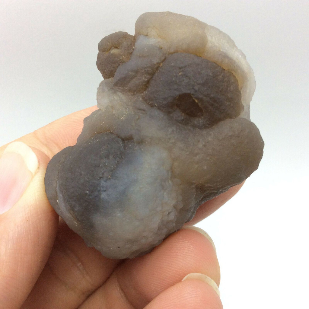 MeldedMind Chalcedony Nodule Morocco 1.76in Natural Dark Grey Crystal 170621