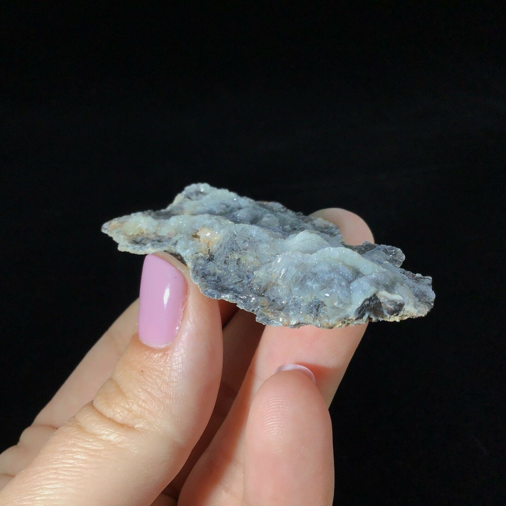 MeldedMind Chalcedony Rosette Specimen 2.78in Natural Blue Crystal Brazil 190193