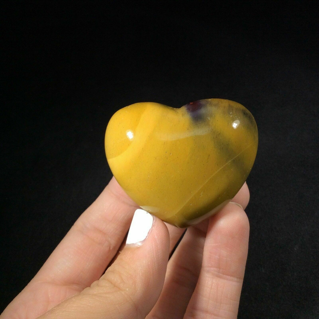 Mookaite Mookite Jasper Puffed Heart 170910 Emotional Calm Metaphysical