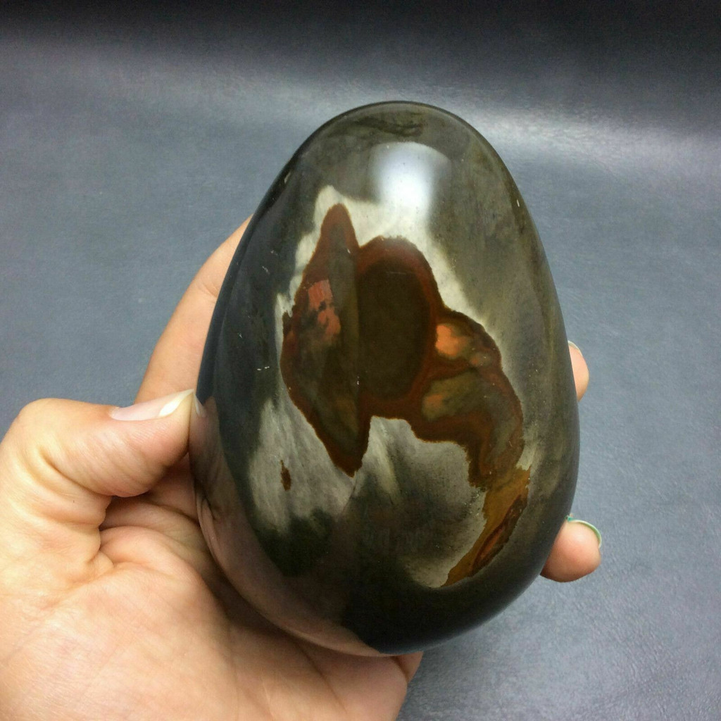 Polychrome Jasper Egg 107mm Power Stone Metaphysical Healing Display Piece