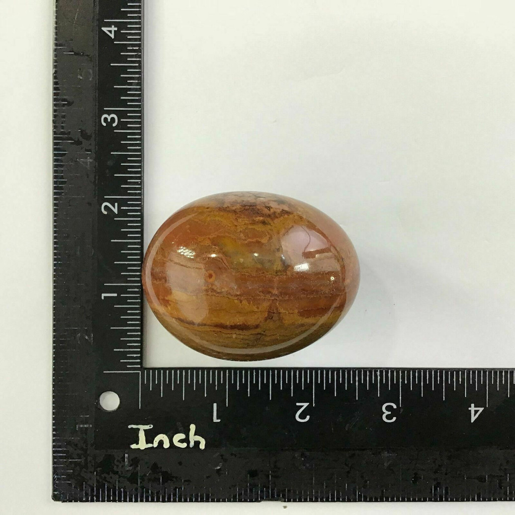 Jasper Agate Egg 57mm Red Brown Chaceldony Display Specimen