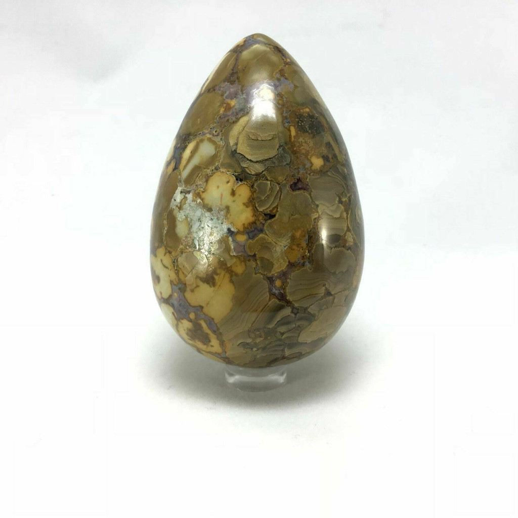 Natural Cobra Jasper Egg 181106-80mm Therapist's Stone Spiritual Healing 