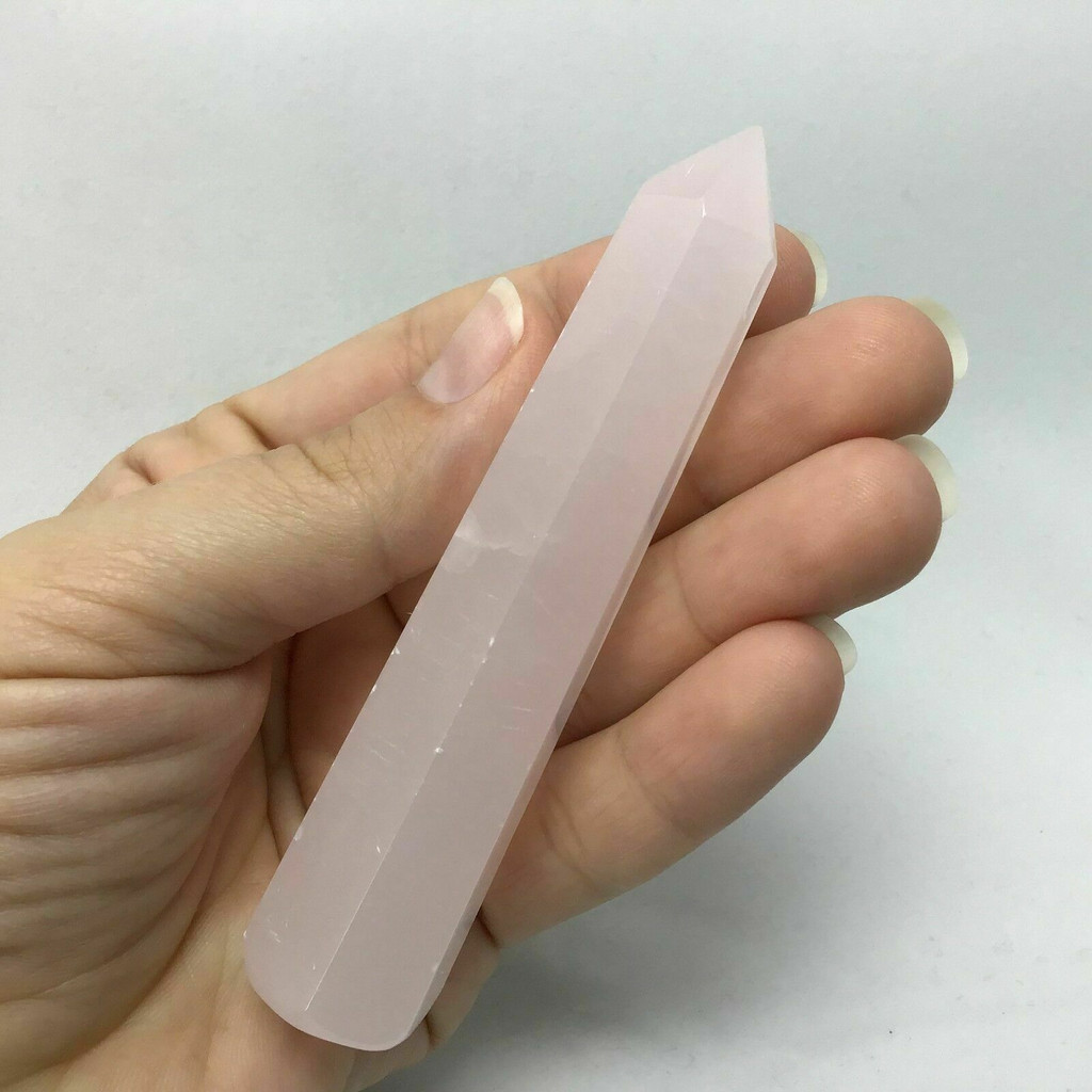 MeldedMind Pink Calcite Obelisk 181101-104mm Crystal Metaphysical