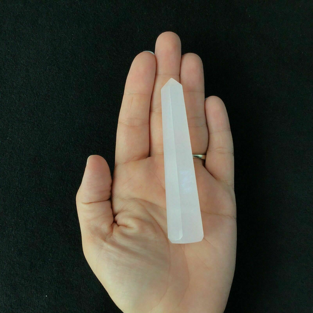 MeldedMind Pink Calcite Obelisk 181103-104mm Crystal Metaphysical