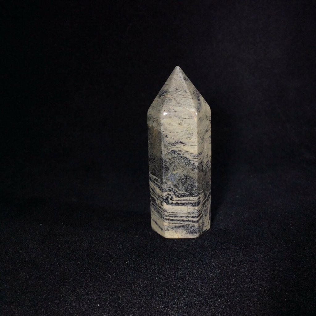 Silver Lace Jasper Obelisk 170912 44.1mm Supreme Nurturer Metaphysical Healing