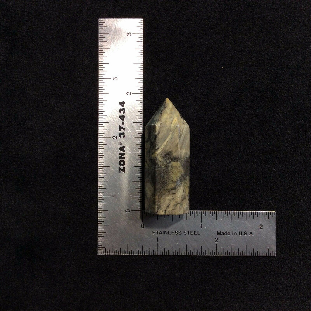 Silver Lace Jasper Obelisk 170914 47.2mm Supreme Nurturer Metaphysical Healing