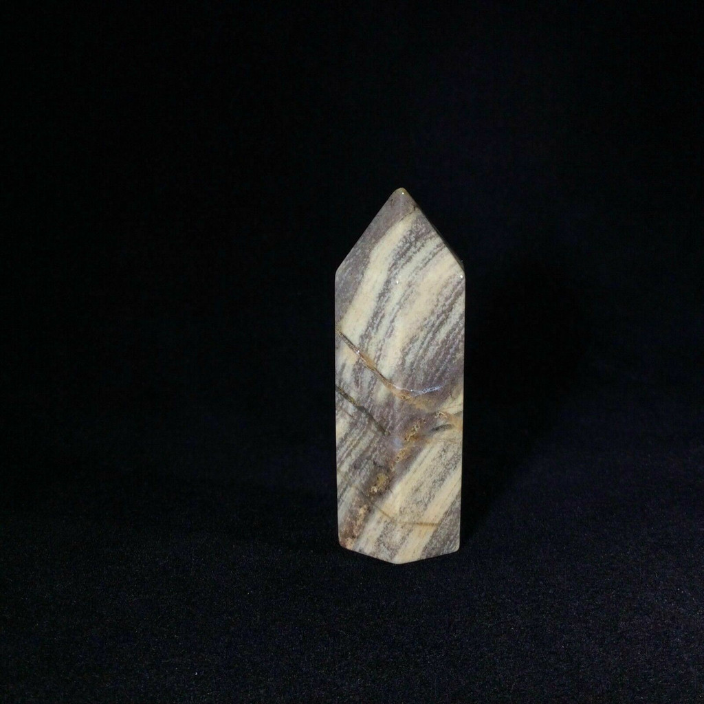 Silver Lace Jasper Obelisk 170915 46.3mm Supreme Nurturer Metaphysical Healing