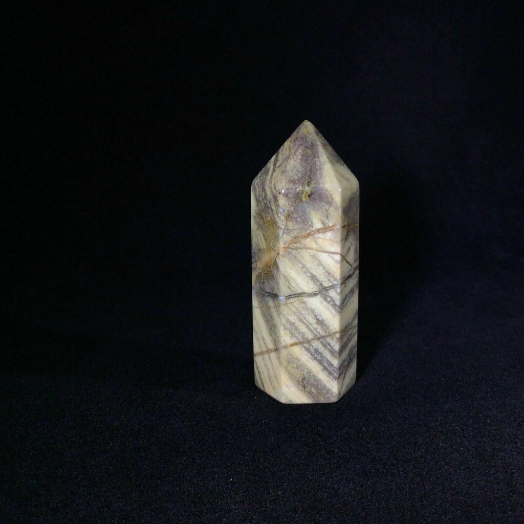 Silver Lace Jasper Obelisk 170915 46.3mm Supreme Nurturer Metaphysical Healing