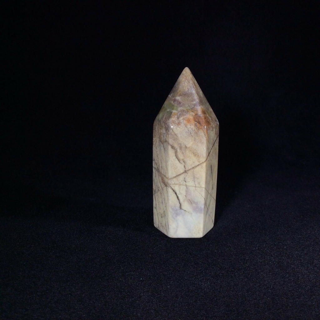 Silver Lace Jasper Obelisk 170904 47.7mm Supreme Nurturer Metaphysical Healing