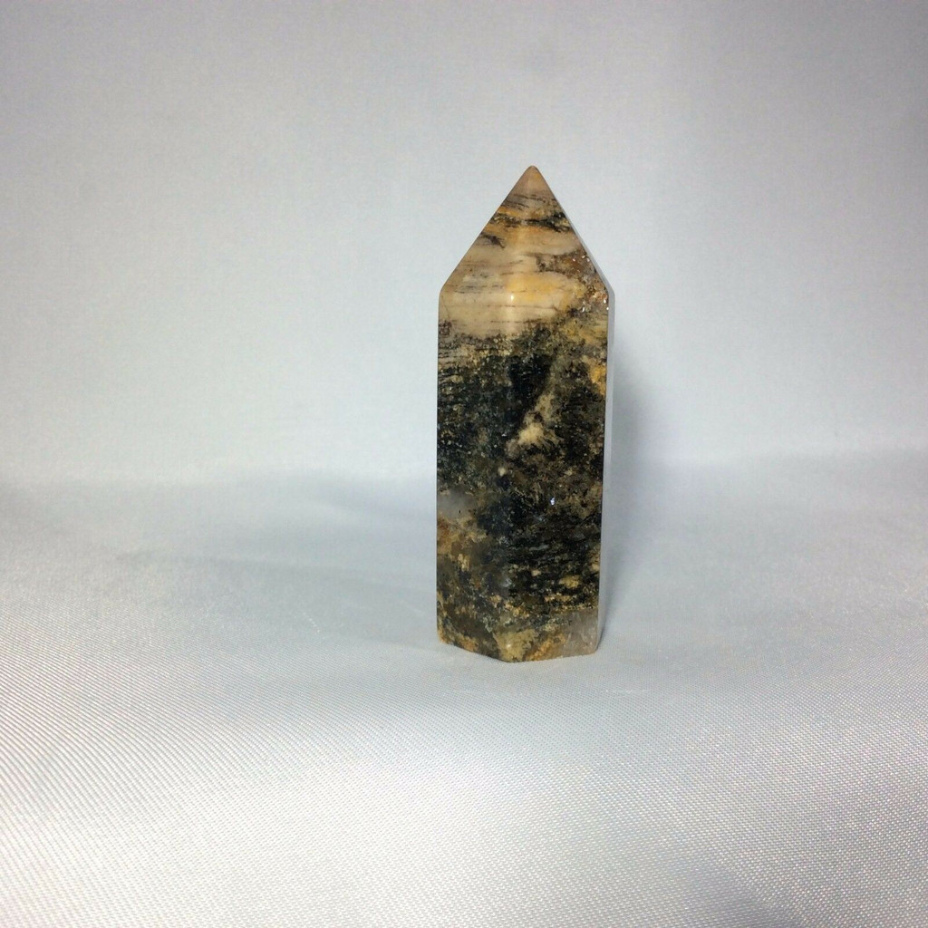 Silver Lace Jasper Obelisk 50.6mm 170925 Display Specimen Mineral Stone