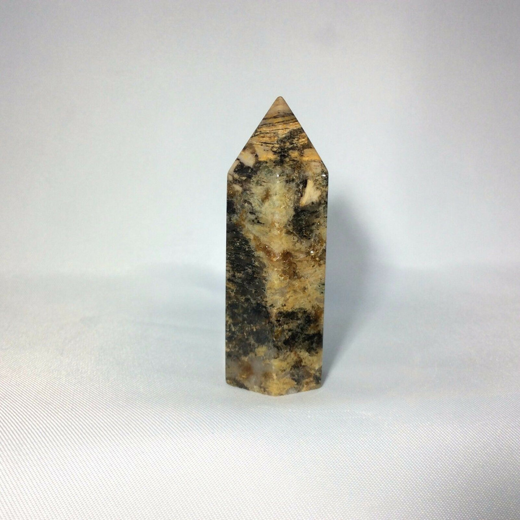 Silver Lace Jasper Obelisk 50.6mm 170925 Display Specimen Mineral Stone