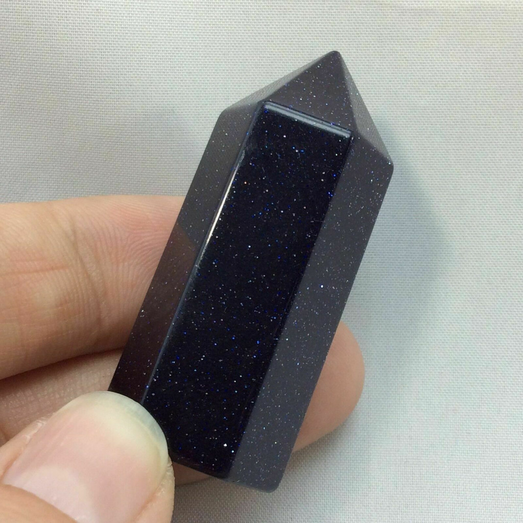 Blue Goldstone Obelisk 49mm 180201 Stone of Ambition Healing Metaphysical